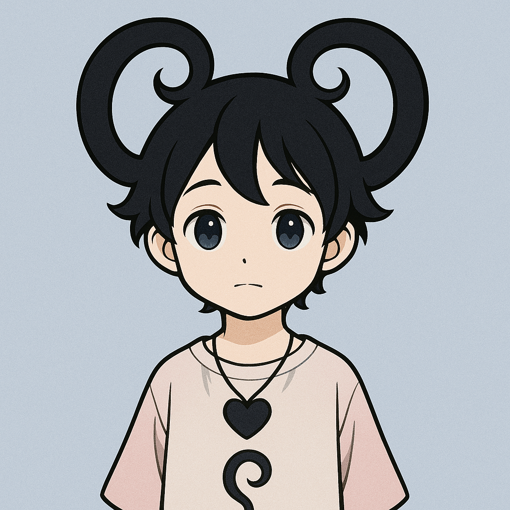 夢ノートの案内役・ネムの基本立ち姿イラスト