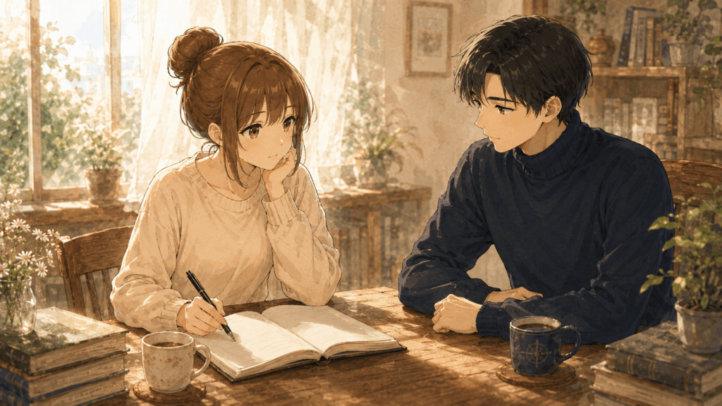 夢ノートを書いたあと何をすればよいか考えるうみとしい