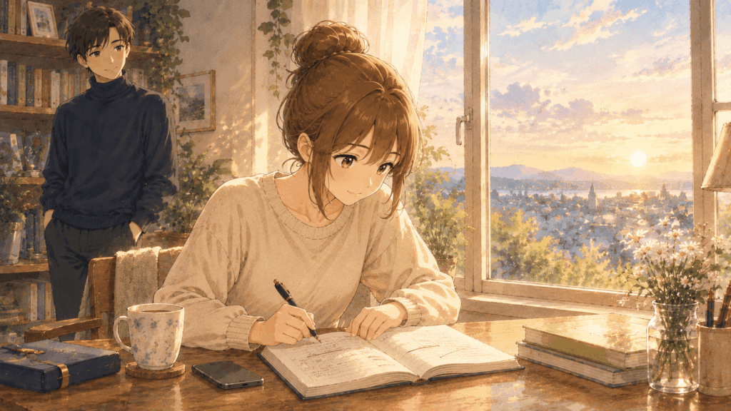 夢ノートに書いた夢を見直し今の未来を選び直すうみ